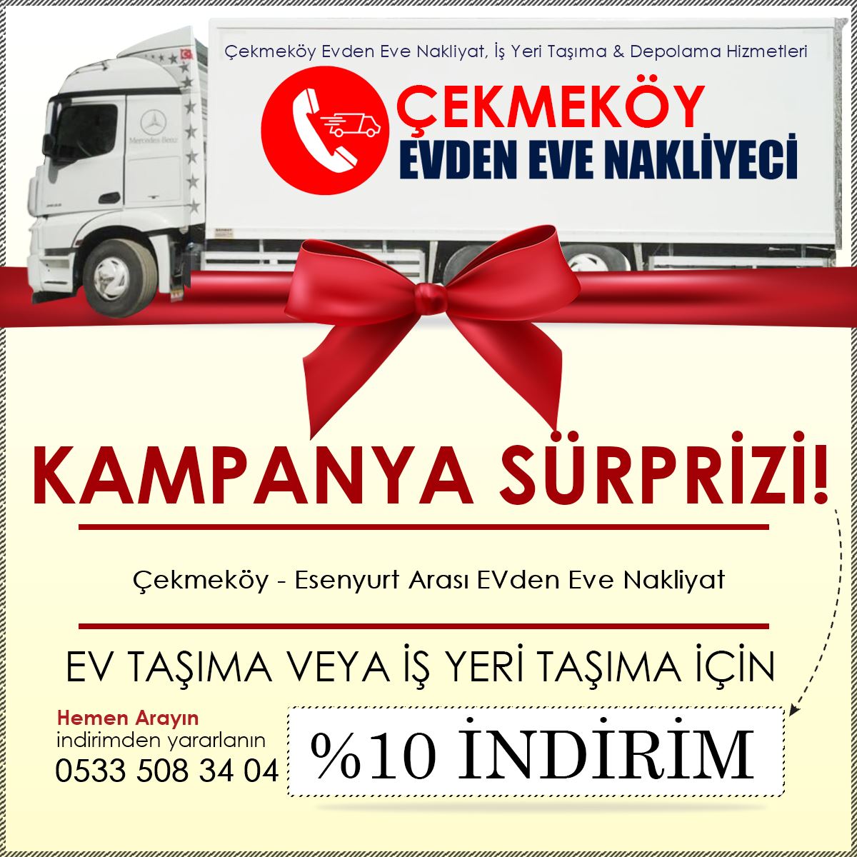 Çekmeköy - Esenyurt Arası EVden Eve Nakliyat