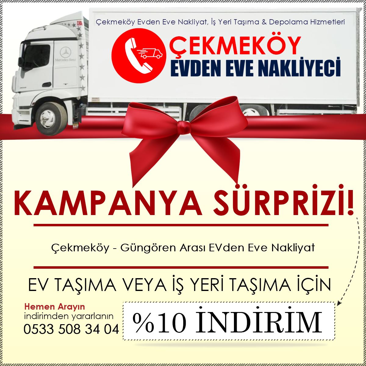 Çekmeköy - Güngören Arası EVden Eve Nakliyat